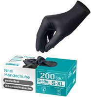 ACE Guard 200 Stück Einweg-Schutzhandschuhe - Chemikalien-Handschuhe aus Nitril - latex- & puderfrei