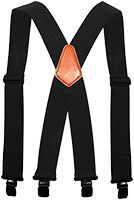 ACE Hosenträger - Heavy Duty Suspenders für Arbeitshosen - verstellbar & extra stark - X-Form mit Metall-Clips & Leder-Patch