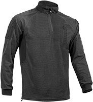 ACE Schakal Pullover - taktischer Outdoor-Sweater mit Klett-Fläche am Arm - für Airsoft, Paintball & Trekking - Schwarz
