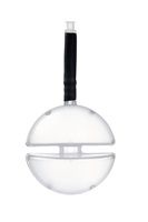 Dräger ball float probe transparent WITH 5 cm FKM tube piece and 5 mm Luer adapter female.